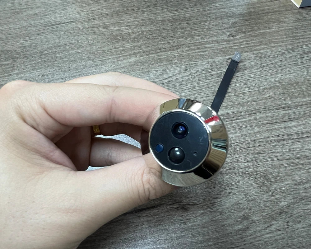 Inteligentna kamera cyfrowa 3MP Mini Peephole Door Camera z Wi-Fi 2,4 GHz, podczerwienią, widzeniem nocnym, czujnikiem ruchu PIR, cyfrowym podglądem, aplikacją iCam365