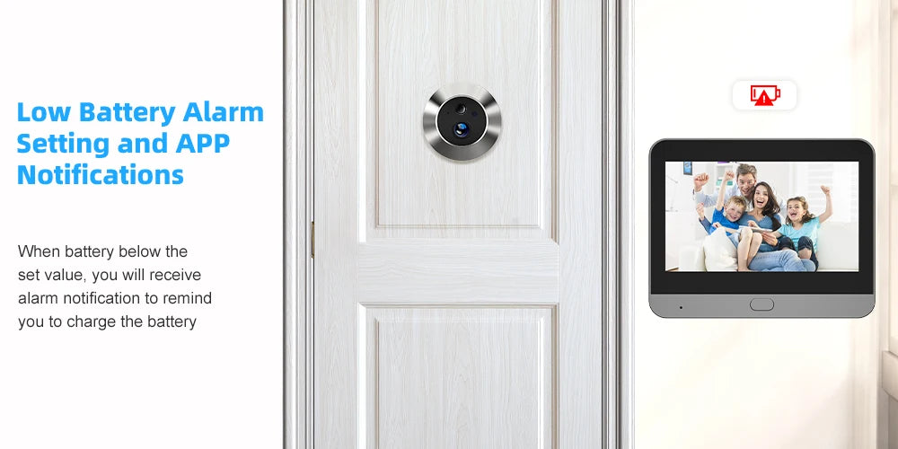 Inteligentna kamera cyfrowa 3MP Mini Peephole Door Camera z Wi-Fi 2,4 GHz, podczerwienią, widzeniem nocnym, czujnikiem ruchu PIR, cyfrowym podglądem, aplikacją iCam365